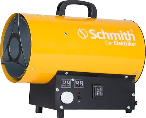 Schmith Calefacción de gas 15 kW para uso intensivo, con un consumo de 0,73 kg/h de GLP, capaz de calentar una superficie de 101 m², con encendido automático y pantalla digital