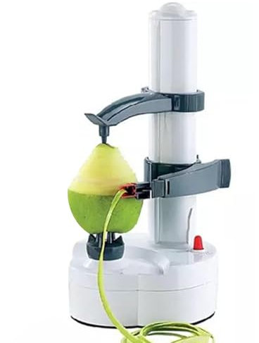 Pelador Automático de Patatas,Pelador Eléctrico de Frutas y Verduras, Peladora de patatas multiusos peladoras de zanahorias para cocina, Pelador compacto de pepinos, pelador de frutas y verduras para