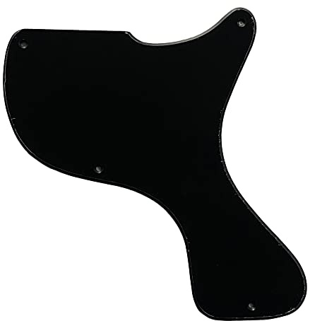 Gitarren-Pickguard für Gibson Les Paul Junior 1958, 1-lagig, schwarz (2,3 mm))