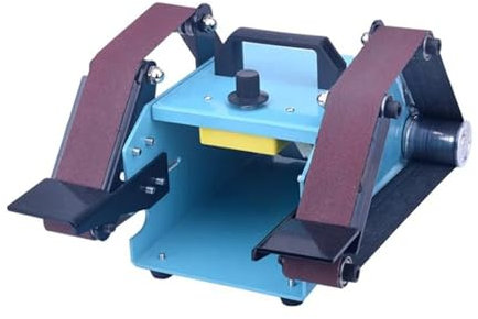 Máquina de cinta de doble eje de escritorio de 950W, lijadora de banda eléctrica, amoladora pulidora de cinta, máquina de lijado de cinta doméstica