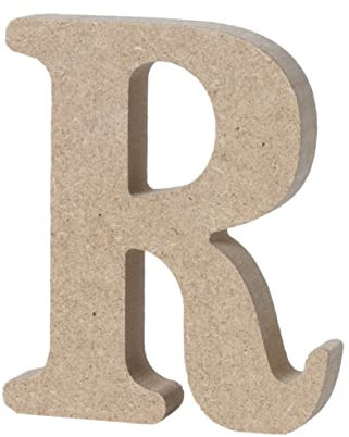 DIYEAH Holz Alphabet Buchstaben Plakette Dekorative Wandbuchstaben Aus Holz Für Hochzeit Geburtstag Party Zuhause Und Büro Buchstabe R Naturholz Vielseitig Einsetzbar