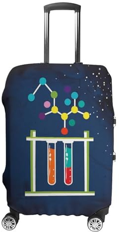 Yostasu Chemical Science Print Travel Suitcase Protector Luggage Cover Protective Washable Anti-scratch Baggage Cover