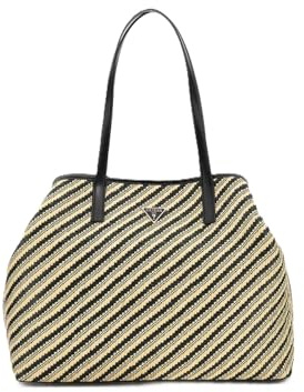 GUESS borsa shopper borsa a tracolla Vikky II Two In One Tote Bag Natural/Black multicolore