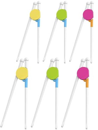6 Pairs of Kids Chopsticks, Fashionable Chopsticks, Bright Colored Chopsticks for Kids, Suitable for Cultivating Babies' Ability to Eat Independently and Exercise Hand Coordination
