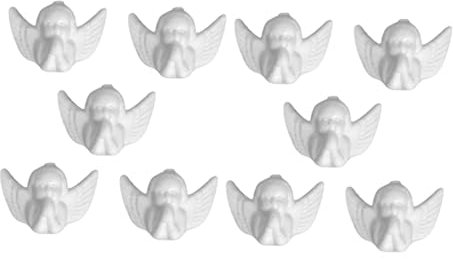 STOBOK 2 Sätze Blase Engel Weihnachtsmotiv Weihnachtsengel Weihnachtsbaumdeko Weihnachtsdekos Weihnachtsschmuck Christbaumschmuck Weihnachtsbaumschmuck Schaum Weiß 20 Stück * 2