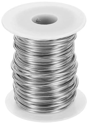 QUARKZMAN 12 Gauge Basteldraht Aluminiumdraht 2,0mm x 30m (D x L) Flexibler Biegsamer Aludraht Metall Schmuckdraht Blumendraht für Schmuckherstellung Modellieren Basteln DIY, Hell Silber