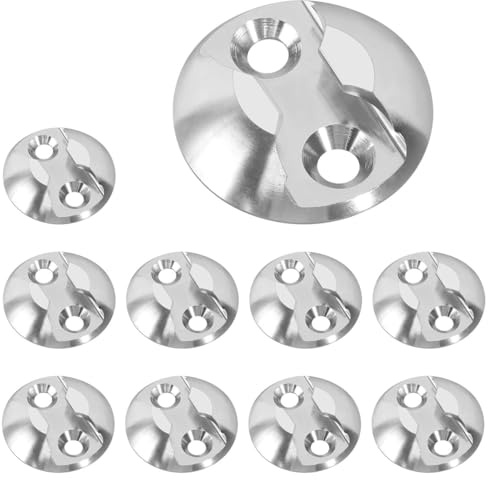 Sarini 10 Pcs Airline Rails Load Securing Lashing Point Fitting Accessories for Airplanes, Motorhomes, Vans, Ambulances Way To Secure Load