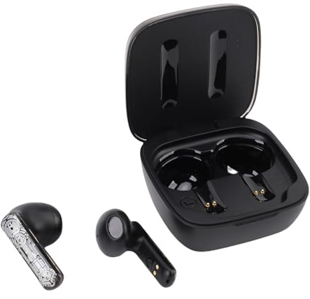 SUNGOOYUE Écouteurs de Jeux sans Fil, 5,3 avec Pilotes Dynamiques de 13 Mm 4 Modes Légers 65 Ms de Faible Latence Deux Micros ENC pour Une Expérience de Jeu Immersive