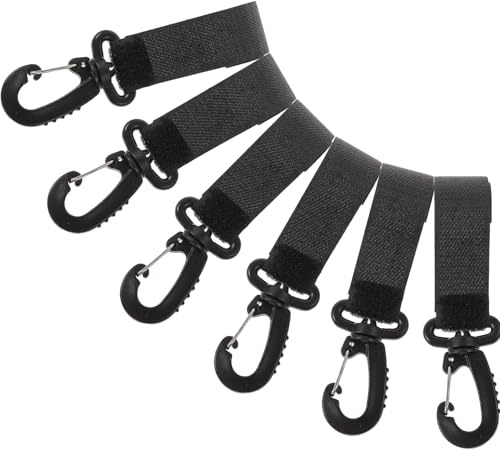 Hohopeti 6 pezzi Ganci Rotanti per Passeggino in Plastica Organizer per Borse e Pannolini Clip Resistenti e Sicure per Carrello Adatti Sedie Rotelle e Passeggini Supporto Pratico per Mamme