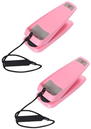UPKOCH Mini Stepper Doméstico Compacto con Ajustables Equipo Fitness para Casa Material Duradero Entrenamiento para y Tonificar Piernas Incluye Cuerda de Resistencia Rosa