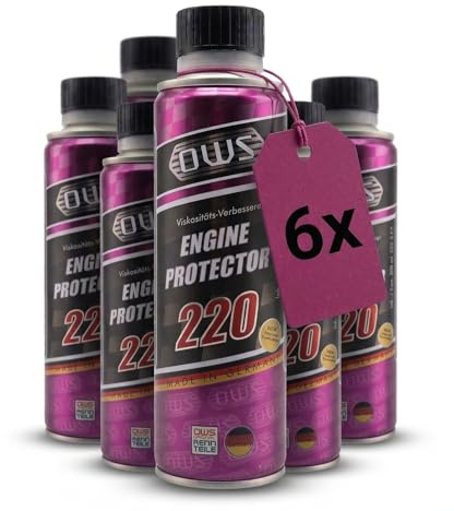 INOX-LIQUIDSYSTEMS OWS 220 Motoröl Additiv 6x300ml gegen hohen Ölverbrauch | Ölfilm Stabilisierung für ältere Motoren | Für ca. 4,5 L Motoröl | Geeignet für alle gängigen Motoröle