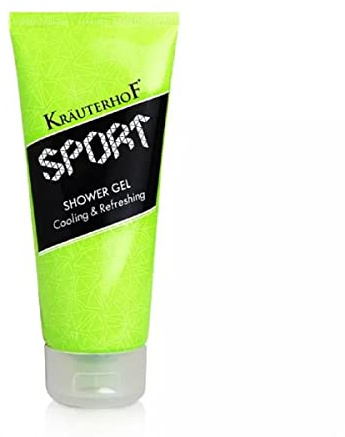 Kräuterhof® Sport Shower Gel Cooling & Refreshing (200ml) | kühlendes Duschgel für Sportler, mit CellActive® Komplex zur Erhöhung der Leistung & Regeneration, mit Taurin & Ginseng