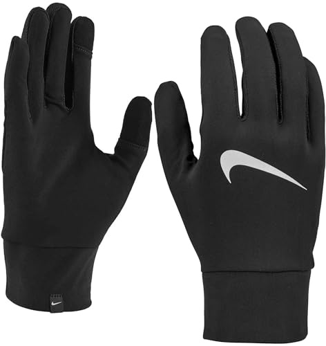 NIKE MENS LIGHTWEIGHT TECH RUNNING GLOVE BLACK - MEDIUM