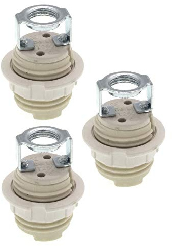 g9 Lampenfassungen mit Halterung, 3 Stück, Keramik-Halogenfassung mit Ring, für g9-Glühbirne (Inline)