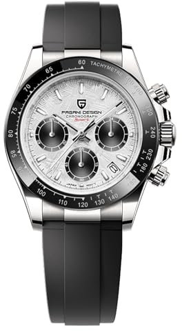 Pagani Design Herrenuhr Saphirglas Chronograph Edelstahl Wasserdicht Leuchtende Uhr Japanisches Uhrwerk Herren Quarzuhr Uhr für Männer