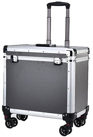 Werkzeugkästen Werkzeugkiste mit großem Fassungsvermögen Multifunktionale Werkzeugkiste mit Rädern und Schloss Werkzeugkiste aus Aluminiumlegierung mit Teleskopgriff Werkzeugorganisator. ( Size : S )