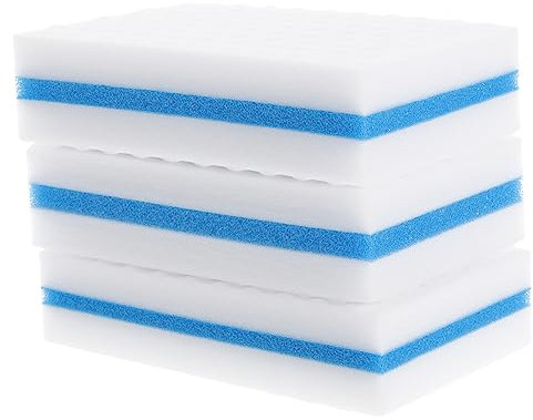 SOLUSTRE 40 STK Schwamm Grillreiniger Schrubbschwämme Sponge küchenhelfee Besteck Glasreiniger Geschirrreinigungswerkzeug Reinigungsmittel für Geschirr Waschbecken Waschmittel Weiß