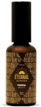 AOKlabs- MAISHA Glitter Oil Illuminierendes Körperöl, feuchtigkeitsspendendes Körperöl für Gesicht, Körper und Haare, multifunktionales Dry Touch Öl 50ml.