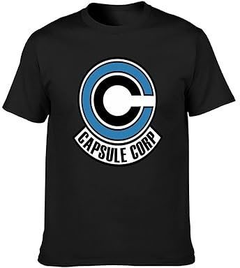 Capsule Corp T-Shirt Graphics Tee Black Tee Shirt L