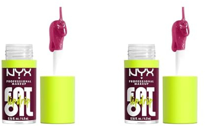 NYX Professional Makeup Feuchtigkeitsspendender Lipgloss, Intensiver Glanz und bis zu 12 Stunden Pflege, Mit dickem Applikator und nährenden Ölen, Fat Oil Lip Drip, Farbe: That's Chic, 1 Stück