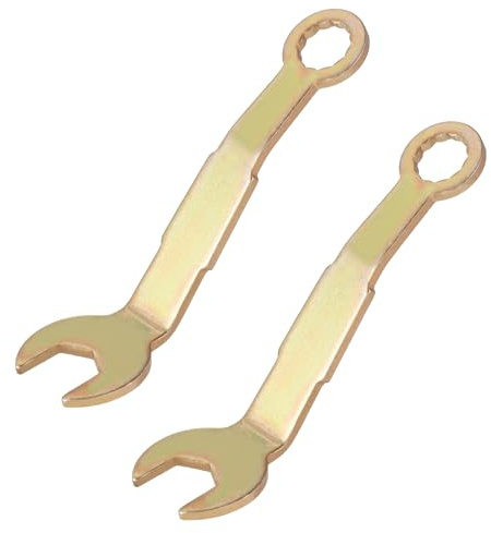 lasuroa 2 Pezzi Chiave per Porta Tascabile, Chiave di Regolazione del Perno 1cm Chiave Aperta Lunghezza 7,6cm per Camper Gancio per Porta Scorrevole Porta Tascabile Porta Dell'Armadio Ferramenta