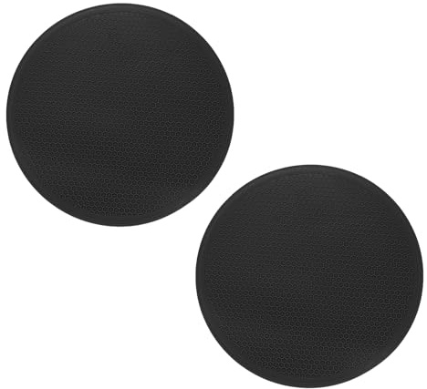 sourcing map Lot de 2 sous-plats en silicone - 30 cm de diamètre - Ronds - Antidérapants - Porte-pots en silicone pour pots et poêles chauds, sous-plats résistants à la chaleur pour plats chauds de