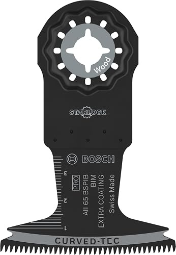 Bosch 10x PRO AII 65 BSPIB Plunge Cut Blade | for Hardwood, Plastic coated boards, Width 65 mm, Professional Accessory Multitool