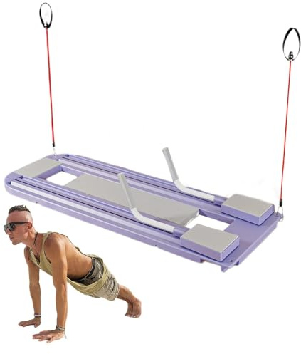 Pilates Reformer Set - Multifunctional Folding Pushup Fitness Board Sports Abdominal Device | Pilates Trainer Board | Abdominal Board Pilates - Platzsparende Trainingsgeräte, Rutschfestes