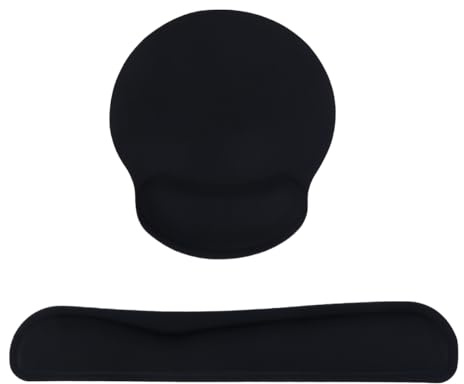 TEHAUX Ergonomische Handgelenkauflage Für Tastatur Und Maus Weiches Elastisches Handballenauflage Set 17.72 X 3.15 X 1.18 in Für Büro Zuhause Und Lange Computerarbeit