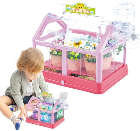 Crea Kit Per Bambini - Flower Growing Set For Kids | Giocattoli Per Scienze Dello Stelo Multifunzionale, Kit Di Giardinaggio Educativo, Set Di Artigianato Fai-da-te, Per La Coltivazione Di Piante