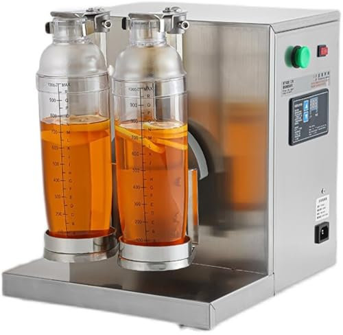 Macchina Automatica per Shakerare Il Bubble Tea, Doppia Struttura Elettrica Professionale In Acciaio Inox, 400 Giri/Min, Frullatore per Bevande da 350 Ml - 1000 Ml