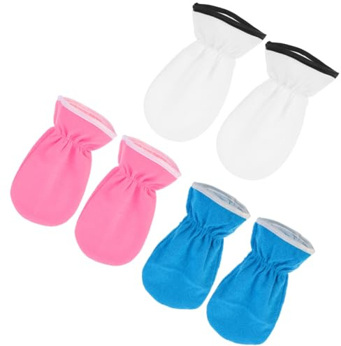 WEKADRIN 3 Paare Spa Wachs Handschuhe Feuchtigkeitsspendend mit Ätherischem Öl Handpflege Handschuhe für Trockene Haut Anti aging Handmaske für Zuhause und Salon Anwendung