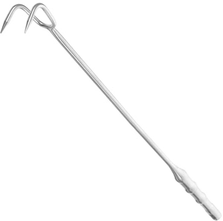 JOINPAYA Gancio per Carne in Acciaio Inox 304 50 Cm Resistente per Barbecue Gancio per Alimenti Riutilizzabile Leggero per Cucina e Campeggio
