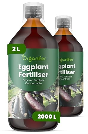Concime liquido organico 2x1L per Melanzana – foglie sane e radici forti – Organifer