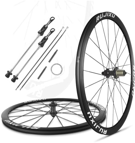 26/27.5/29 Mountainbikehjulsats 35mm Ultralätt Aluminiumlegeringsfälg 24H Höghållfasta Cykelhjul, 100/135mm Snabbkopplings Skivbromshjul, 8-11 Hastighetskassett(Black,29)