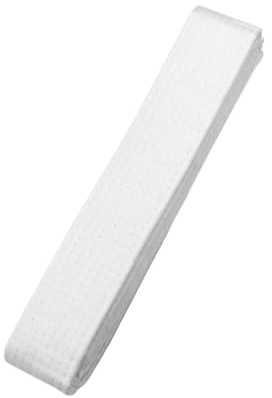 WUYXTO 2 stycken 180 cm/240 cm, mångsidigt taekwondo-bälte för flera discipliner, färgat taekwondo ranglistbälte av bomull, kampsport för karate (vitgult, 180 cm)