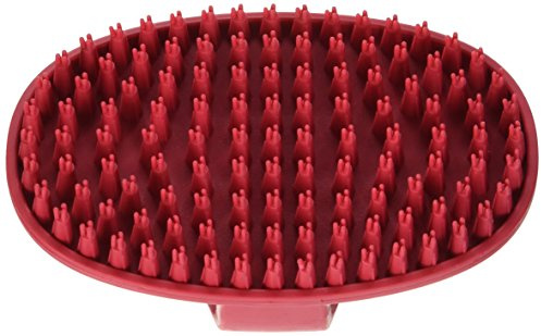 LVGOO LeSalon Essentials Pflegebürste mit Schlaufe, für Hunde, rot, 1 Stück (1er Pack)