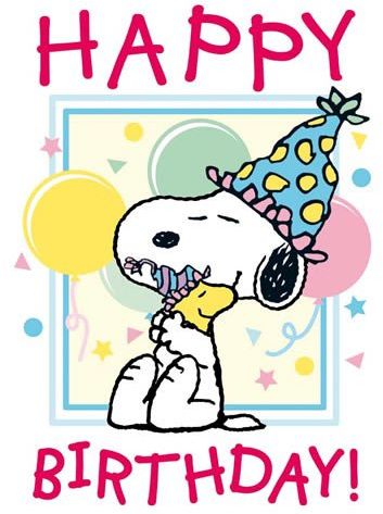 10er Set Postkarte SNOOPY / PEANUTS - Motiv: HAPPY BIRTHDAY - SNOOPY AND WOODSTOCK, Anlass: Cartoon / Satire International, Künstler / Verlag: CLOSE UP © UNITED FEATURE SYNDICATE, INC, Größe: A6