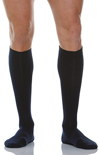 Relaxsan 820M (Bleu 3/M) Chaussettes de maintien Femme/Homme en fibre de lait compression graduée 18-22 mmHg