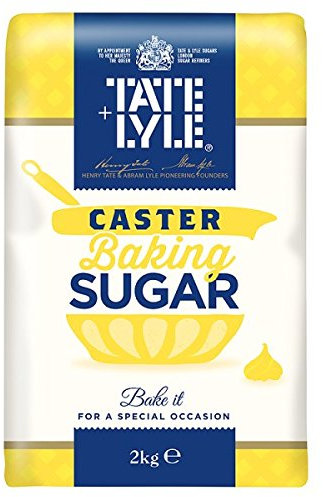 Tate & Lyle Caster Baking Sugar 2kg (Pack of 6 x 2kg)