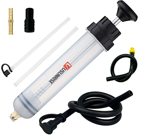 USUNRISE Oil Suction Syringe with Fluid Transfer Hose Pump Capacity -Hand Pump Fluid Change 200CC-3Type Fluid Extractor Pump