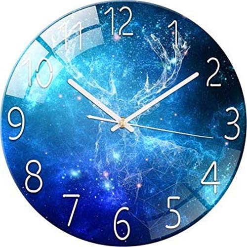 RAILONCH Leise Funk Wanduhr Funkuhr modernes Design Wanduhr Lautlos für Wohnzimmer, Küche, Büro und Schlafzimmer (F)