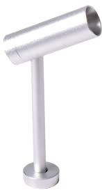 Aftertech® Cree Micro LED-Strahler, weiß, 1 W auf Stange, Schmuckkästchen, Glasvitrinen, Anlässe (Silber kurz - Weiß Neutral E6B3)