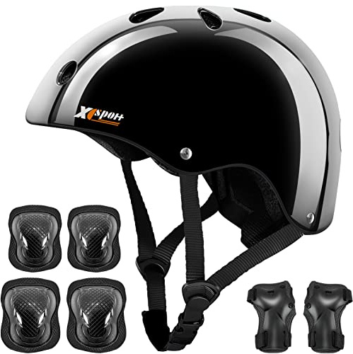Kids Helmet Toddler Bike Helmet with Protective Gear Set Knee Pads Elbow Pads Wrist Pads for Skateboard Bike Scooter Inline Skates CPSC ASTM CE Certified