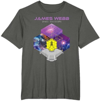 JWST Hexagon Modell Astronomie James Webb Teleskop T-Shirt