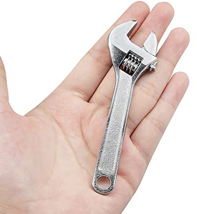 ZoZoMaiy 4inch/100mm Schraubenschlüssel Mini Verstellbarer Schraubenschlüssel Tragbar Adjustable Wrench Verwendet für Industrielle, Mechanische Reparatur Autoreparatur