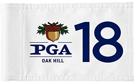 2but Standard Golf Flag PGA Golf Pin Flag Practic Putting Green Golf Flag For Backyard Garden Double-Sewn 600D Nylon Miniature Pin Flag Regulation Tube Flag 20 L x 13 H white