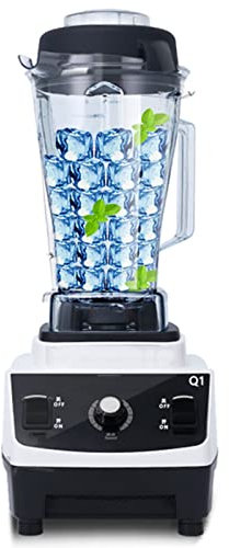 Tritaghiaccio commerciale, frullatore ad alta capacità da 2 litri, tritaghiaccio veloce senza acqua, pulizia automatica con un solo pulsante, rompighiaccio insonorizzato for frullati, ghiaccio e frutt