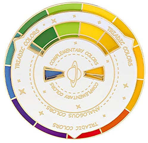 Farbkompass-anstecknadel, Individuelle Formelle Mütze, Schlummertrunk-brosche, Tasche, Anstecknadel, Abzeichen, Schmuck, Geschenk Für Schöne Künste