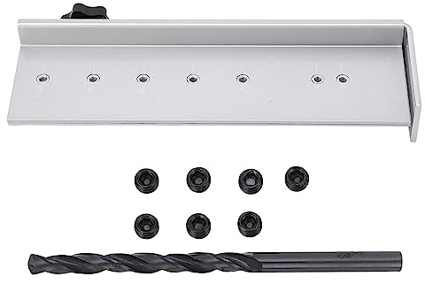 Griff Knöpfe Bohrschablone, Kabinett Hardware Jig Locher Locator, 7 Löcher Griffe Bohrlehre Bohrführung Einstellbare Punch Locator Bohrschablone Für Installation Griffen Knäufen an Schubladen,Türen